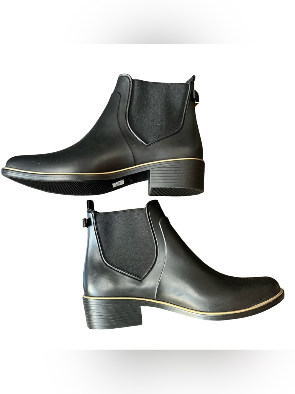 Kate Spade Sedgewick Chelsea Rain Boots Rubber Size 9 - Picture 3 of 6